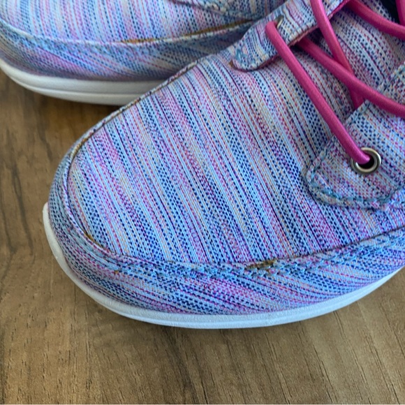 Sperry Pink, Purple & White Baycoast Boat Shoes - Picture 7 of 11